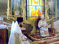 В праздник Крещения Господня архиепископ Антоний совершил Божественную литургию в Богоявленском соборе г. Орла. 19 января 2012 г.